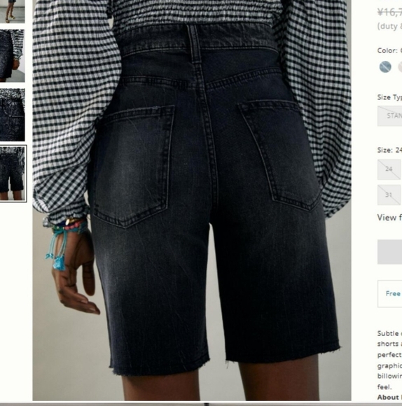 Anthropologie Pilcro Bermuda Denim Shorts - Picture 2 of 9
